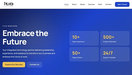 ITLB Services website screenshot