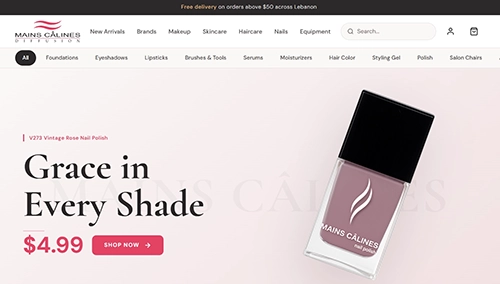 Mains Calines website