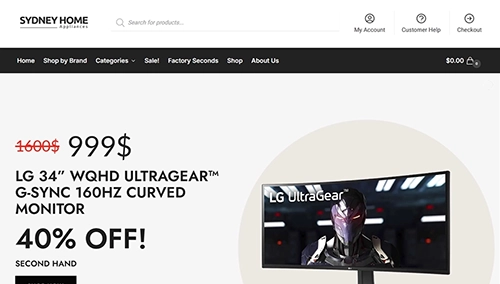 Sydney Home website screenshot